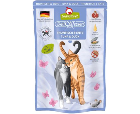 Fox4pets GRANATAPET DeliCATessen Tuna and duck - wet cat food - 85g Kaķu konservi