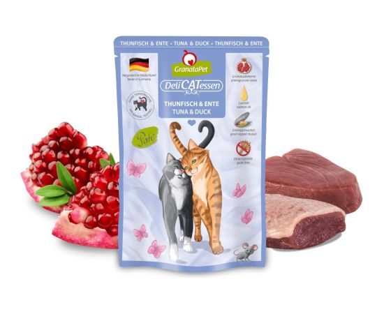 Fox4pets GRANATAPET DeliCATessen Tuna and duck - wet cat food - 85g Kaķu konservi