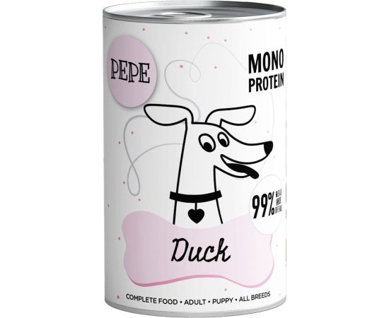 PAKA ZWIERZAKA Pepe Duck - wet dog food - 400g Suņu barība