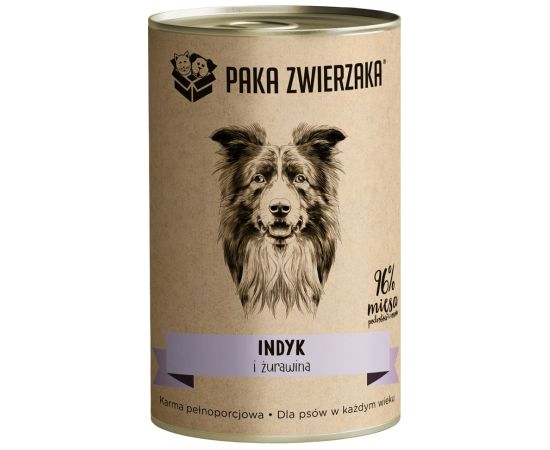 PAKA ZWIERZAKA Turkey and cranberries - wet dog food - 400g Suņu barība