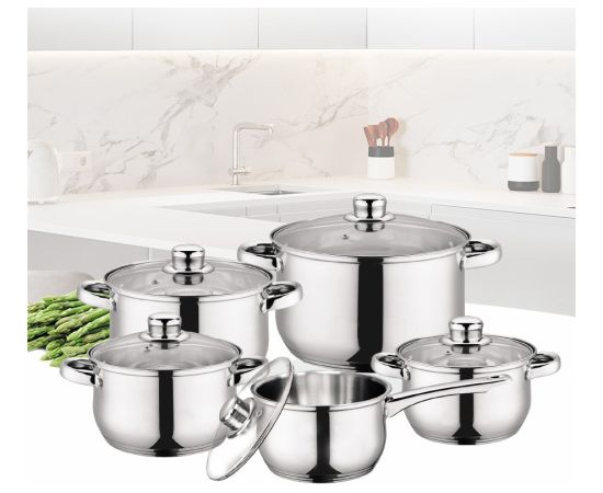 Zestaw garnków 10 el. MR-2020-10 MAESTRO Pannas