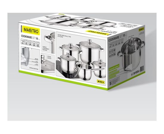 Zestaw garnków 10 el. MR-2020-10 MAESTRO Pannas