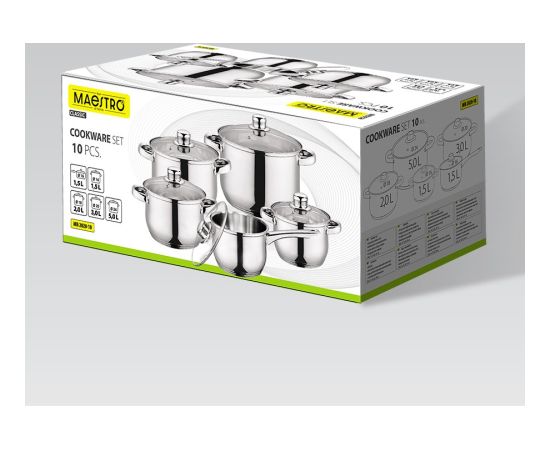 Zestaw garnków 10 el. MR-2020-10 MAESTRO Pannas