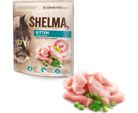 SHELMA Kitten Rich in turkey - dry cat food - 750g Kaķu sausā barība