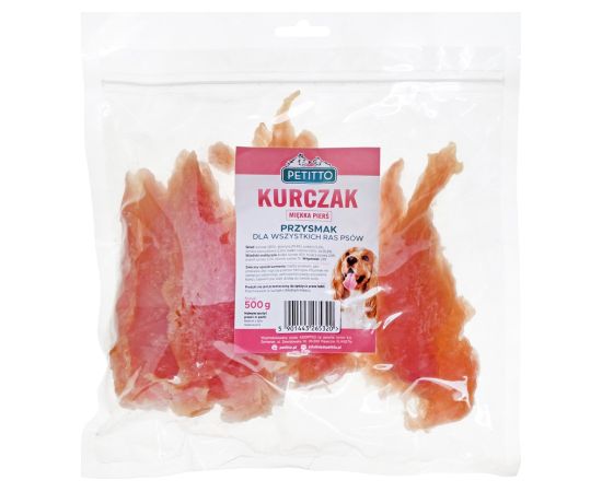 PETITTO Soft chicken breasts - dog treat - 500 g Suņu barība