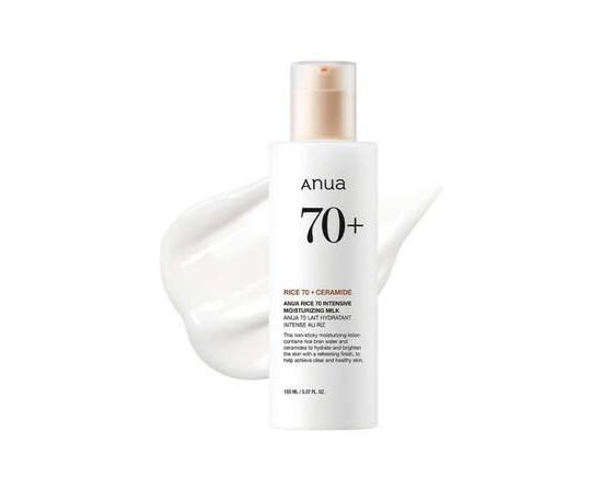 Anua Rice 70 + Ceramide Intensive Moisturizing Milk - Hydratační pleťové mléko 150ml Ķermeņa kosmētika