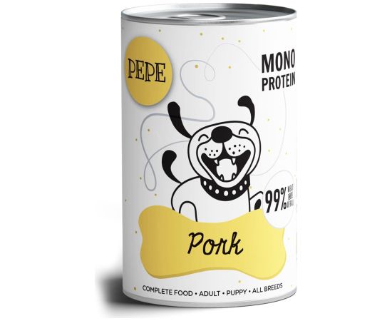 PAKA ZWIERZAKA Pepe Pork - wet dog food - 400g Suņu barība