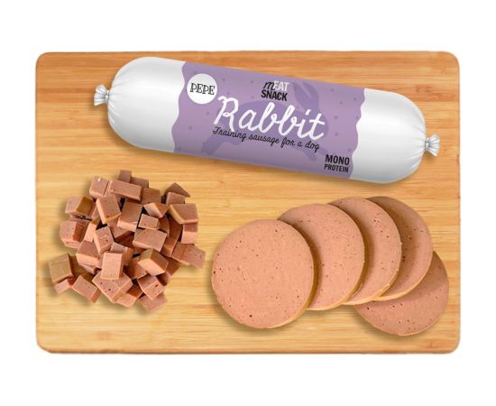 PAKA ZWIERZAKA Pepe Sausage Rabbit - dog treat - 200g Suņu barība