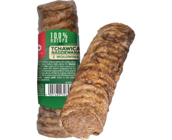 MACED Trachea stuffed with beef - chew for dog - 120g Suņu barība