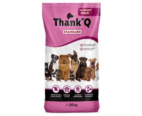 Hurtownia Karm THANK'Q Standard Lamb - dry dog food - 20kg Suņu barība