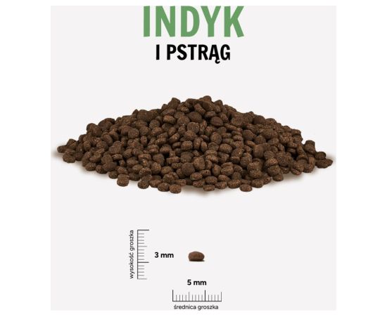 Paka Zwierzaka Indyk z pstrągiem kocięta "S" 400g Сухой корм для кошек