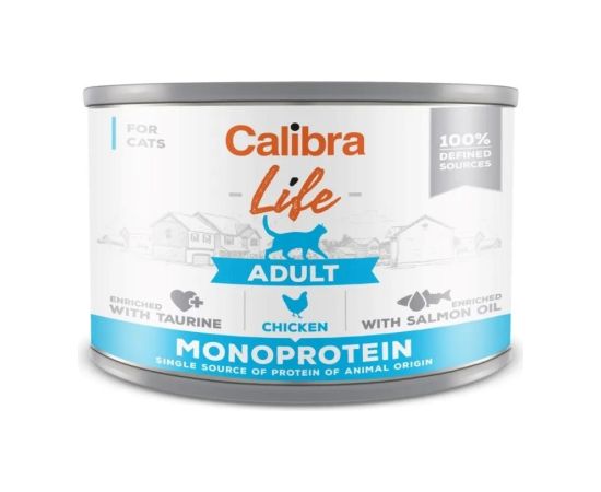 CALIBRA Cat Life Adult Chicken - wet cat food - 200g Kaķu konservi