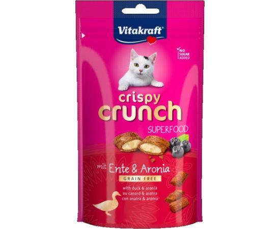 VITAKRAFT Crispy Crunch Duck with chokeberry - cat treats - 60g Сухой корм для кошек