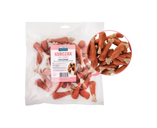 PETITTO Chicken legs - dog treat - 500g Suņu barība