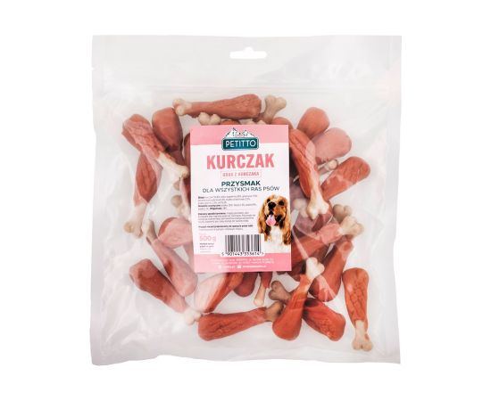PETITTO Chicken legs - dog treat - 500g Suņu barība