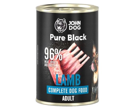 John Dog Pure Black dorosły jagnięcina karma mokra dla psa 400g Suņu barība