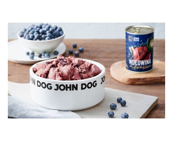 John Dog BERRY Adult wołowina z borówkami 800g Suņu barība