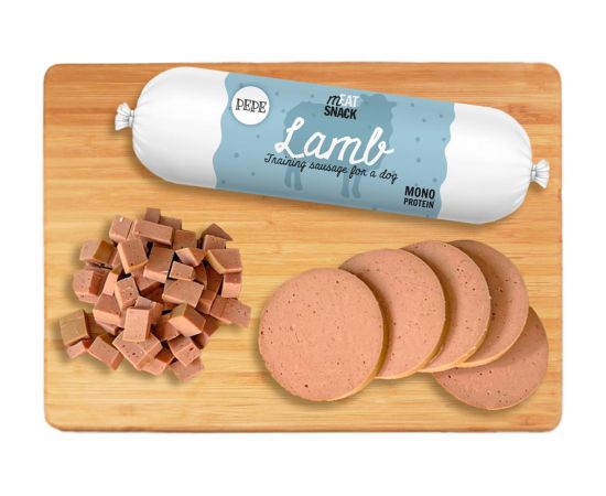 PAKA ZWIERZAKA Pepe Sausage Lamb - dog treat - 200g Suņu barība