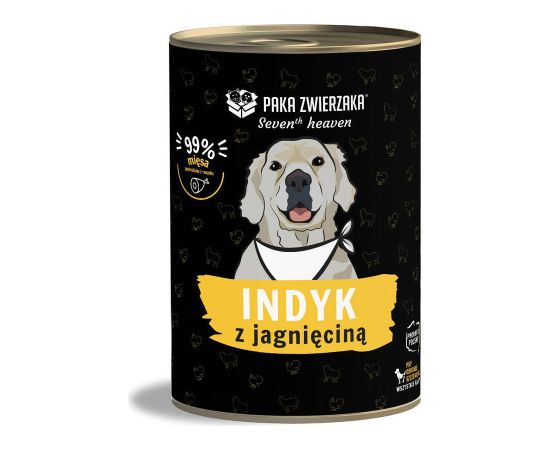 PAKA ZWIERZAKA Seventh Heaven Turkey with lamb - wet dog food - 400g Suņu barība