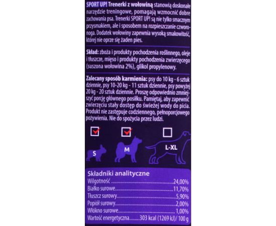 MACED Sport Up! Beef - Dog treat - 300g Suņu barība