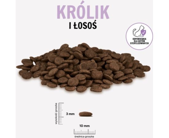 Paka Zwierzaka Królik z łososiem  400g Kaķu sausā barība