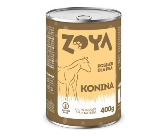 ZOYA Konina - puszka mokra karma dla psów 400g Suņu barība