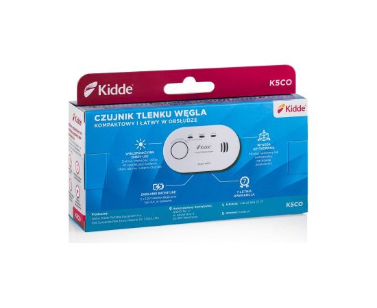 Carbon monoxide detector Kidde K5CO White Detektori