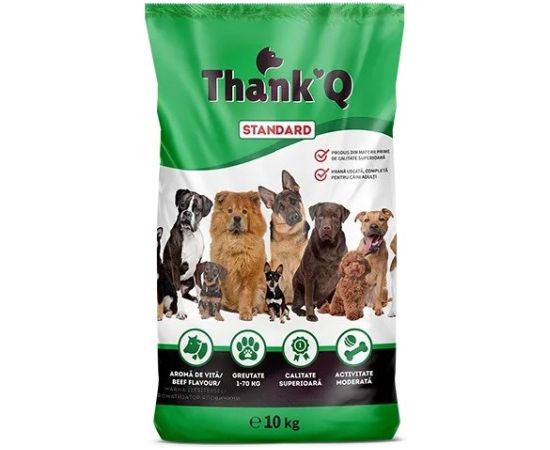 Hurtownia Karm THANK'Q Standard Beef - dry dog food - 10kg Suņu barība