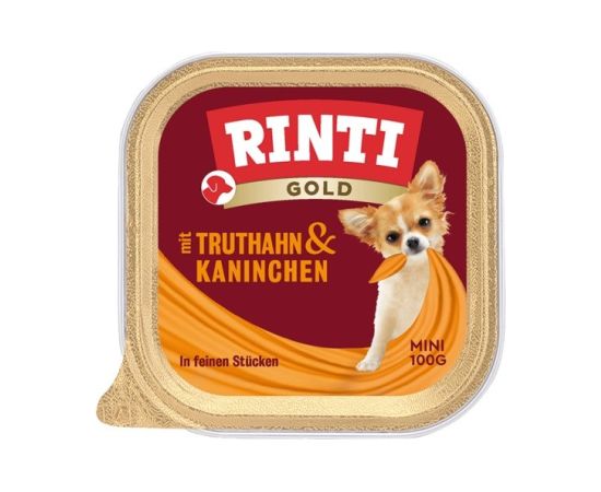 RINTI Gold Mini Turkey with rabbit - wet dog food - 100g Suņu barība