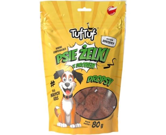 Tuftuf TUF TUF Dog gummies - poultry drops - dog treat - 80g Suņu barība