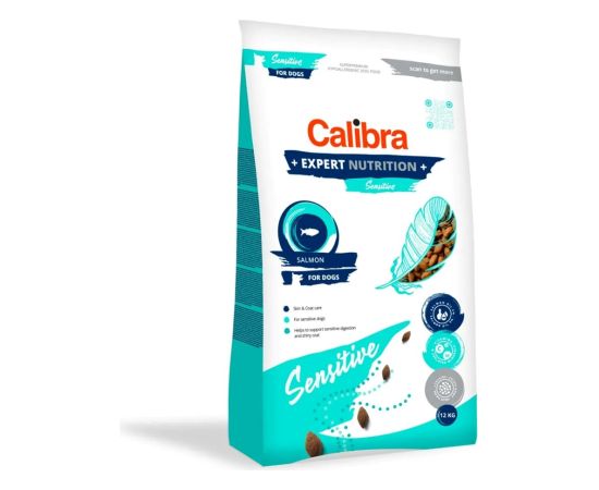 CALIBRA Dog Expert Nutrition Sensitive Salmon - dry dog food - 12kg Suņu barība