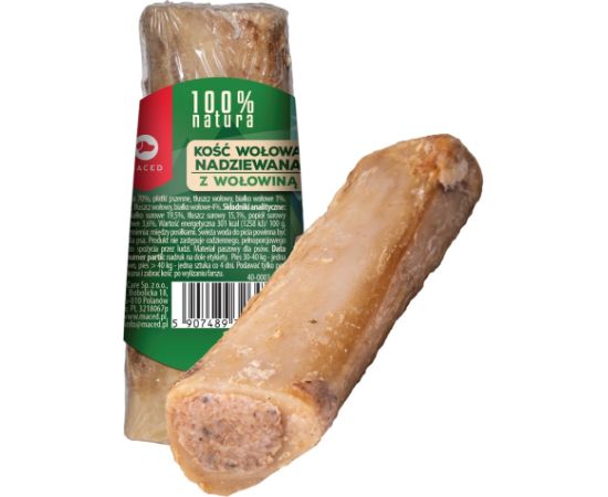 MACED Bone stuffed with beef - chew for dog - 150g Suņu barība