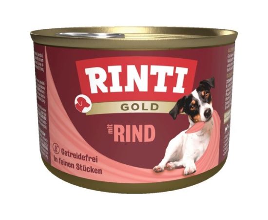 RINTI Gold Beef - wet dog food - 185g Suņu barība