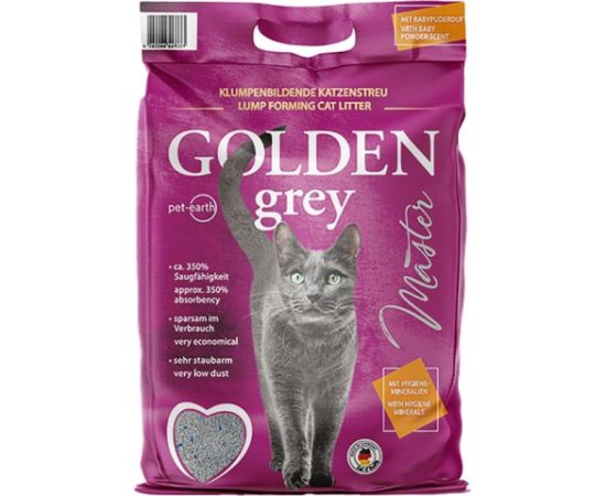 GOLDEN Grey Master - bentonite litter - 14kg Kaķu pakaiši