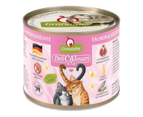 Fox4pets GRANATAPET DeliCATessen salmon and seafood - wet cat food - 200g Kaķu konservi