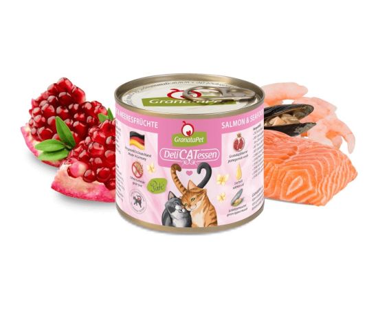 Fox4pets GRANATAPET DeliCATessen salmon and seafood - wet cat food - 200g Kaķu konservi