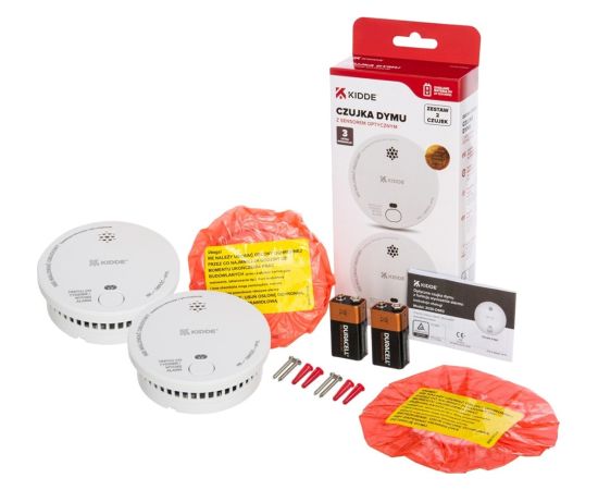 Zestaw dwóch czujek dymu 2030-DSR3 KIDDE Detektori