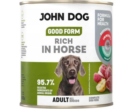 John Dog GOOD FORM DOROSŁY KONINĘ KARMA 800g Suņu barība