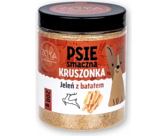 ZOYA Deer crumble with sweet potato - dog treat - 200g Suņu barība