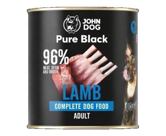John Dog Pure Black dorosły jagnięcina karma mokra dla psa 800g Suņu barība