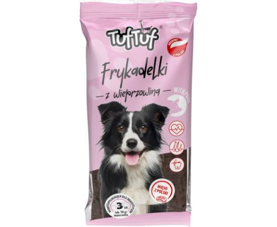 Tuftuf TUF TUF Meaty sticks with pork - dog treat - 70g Suņu barība