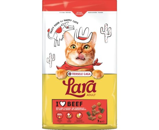 Versele-laga VL-Lara Adult Beef o smaku wołowiny karma dla kotów dorosłych 7kg Сухой корм для кошек