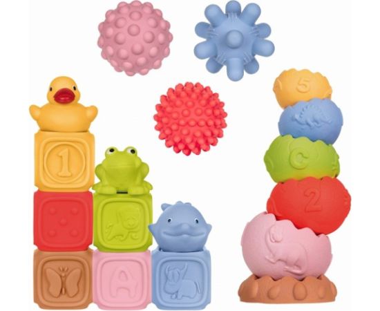 Tullo Sensory blocks – Montessori educational set, 18 pieces Jaunumi, Bērnu preces