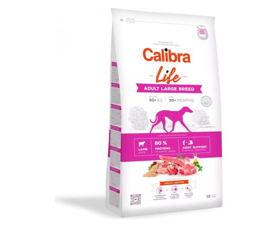 CALIBRA Dog Life Adult Large Breed Lamb - dry dog food - 12kg Suņu barība