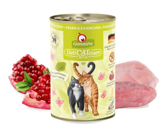 Fox4pets GRANATAPET DeliCATessen Pheasant and coney - wet cat food - 400g Консервы кошек