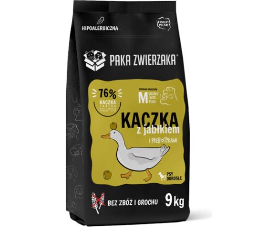 PAKA ZWIERZAKA Duck with apple M - dry dog food - 9kg Suņu barība