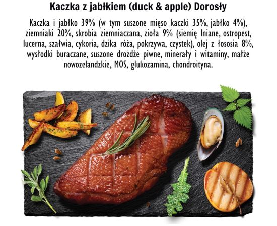 PAKA ZWIERZAKA Duck with apple M - dry dog food - 9kg Suņu barība