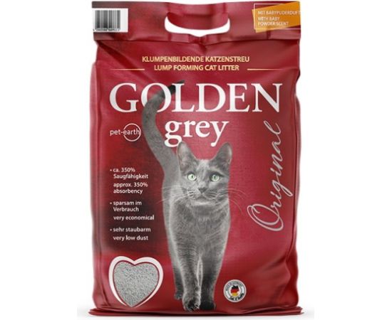 GOLDEN Grey Original - bentonite litter - 7kg Kaķu pakaiši