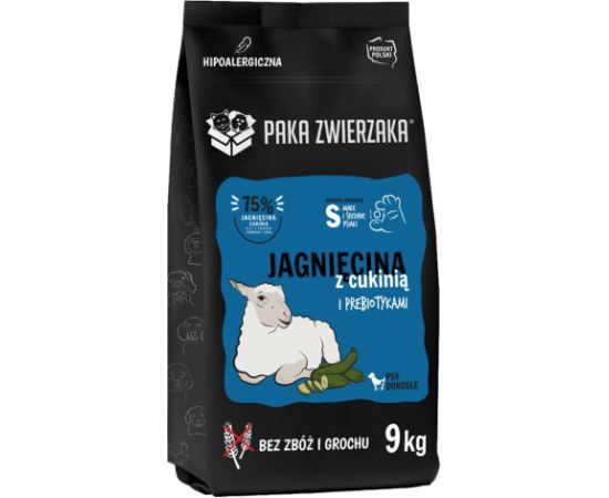 PAKA ZWIERZAKA Lamb with zucchini S - dry dog food - 9kg Suņu barība