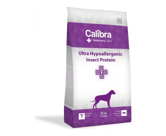 CALIBRA Veterinary Diets Dog Ultra-Hypoallergenic Insect - dry dog food - 12kg Suņu barība